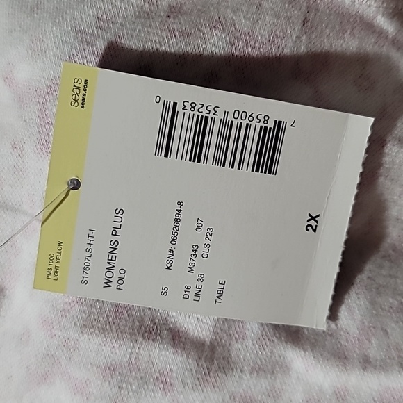 LAURA SCOTT 2X PINK BARBIECORE FLORAL TOP CASUAL SHORT SLEEVE PREPPY POLO SHIRT - Picture 9 of 14